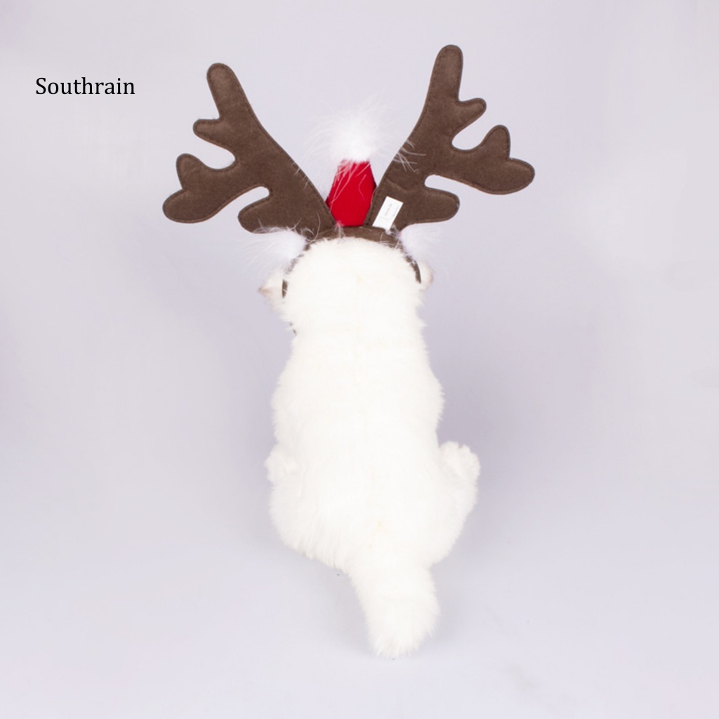 Băng Đô Cài Tóc Hình Sừng Hươu Có Thể Điều Chỉnh Cho Thú Cưng