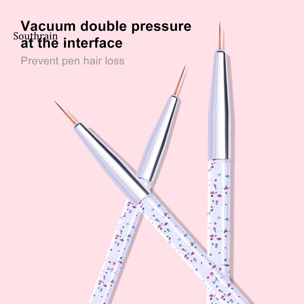 Set 3 Bút Vẽ Trang Trí Móng Tay Nghệ Thuật DIY Siêu Mỏng Nhiều Màu Sắc