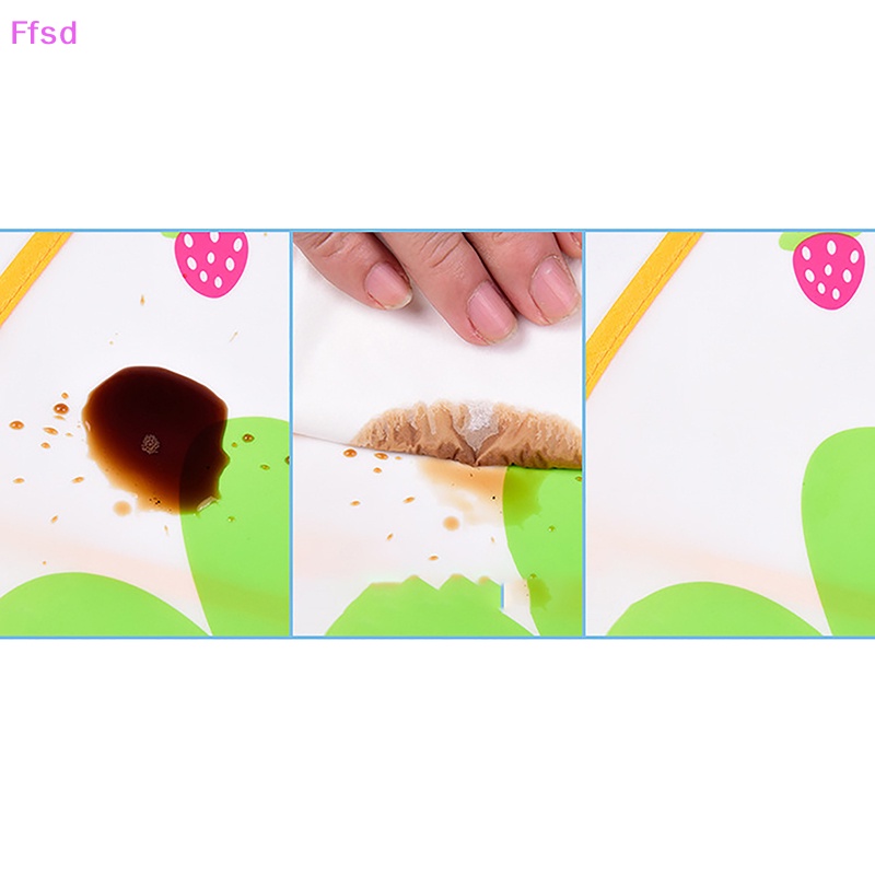 Yếm Ăn Tay Dài Chống Nước In Họa Tiết Hoạt Hình Cho Bé