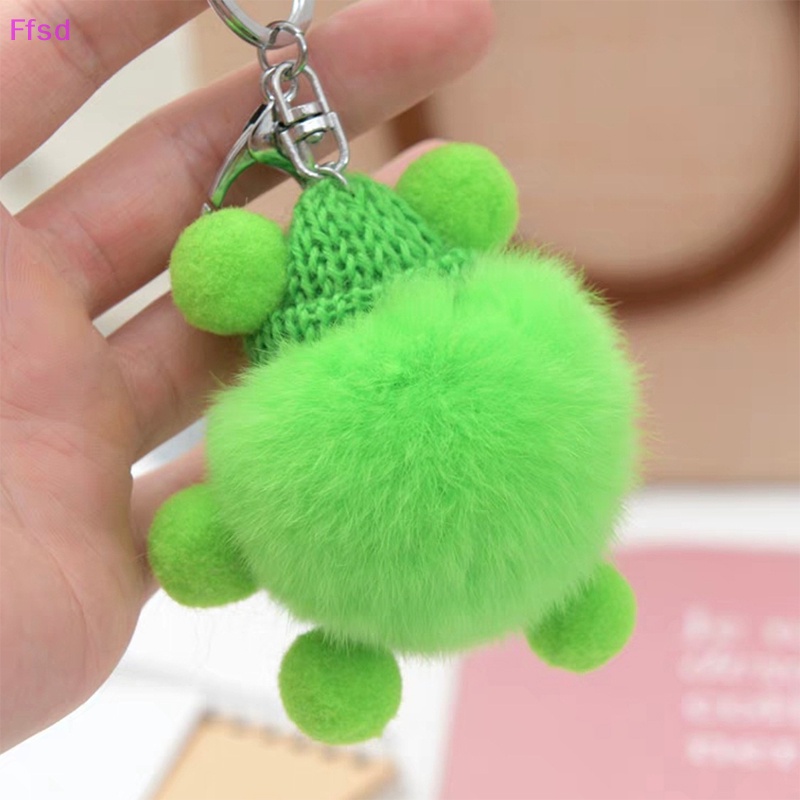 {Ffsd} Móc Chìa Khóa Lông Thỏ Mini Dễ Thương Sáng Tạo * Bán Chạy