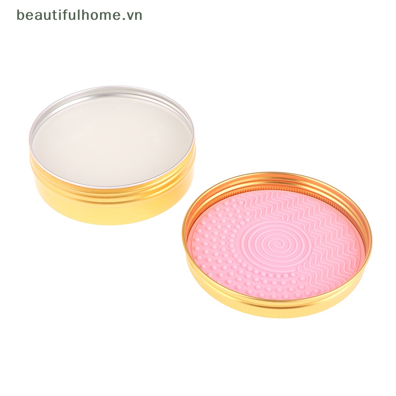 Bộ Dụng Cụ Vệ Sinh Cọ Trang Điểm 2 Trong 1 Bằng Silicone Tiện Dụng