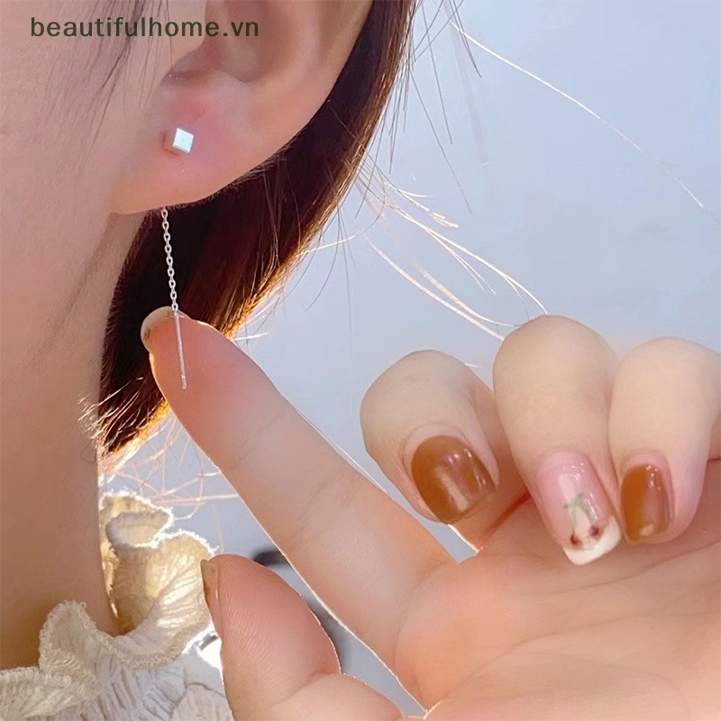 1 Đôi Bông Tai Dáng Dài Hình Giọt Nước Thời Trang Cho Nữ