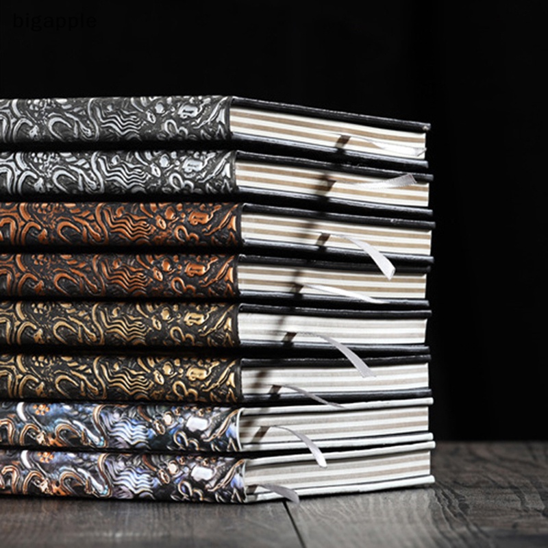 Sổ Tay 3D A5 Bìa Da Pu Dập Nổi Họa Tiết Rồng Ba Chiều Phong Cách Retro Châu Âu