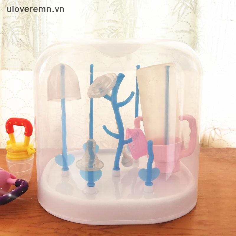 1 Bộ Giá Phơi Khô Bình Sữa Em Bé Hình Cây Có Thể Tháo Rời Dễ Vệ Sinh