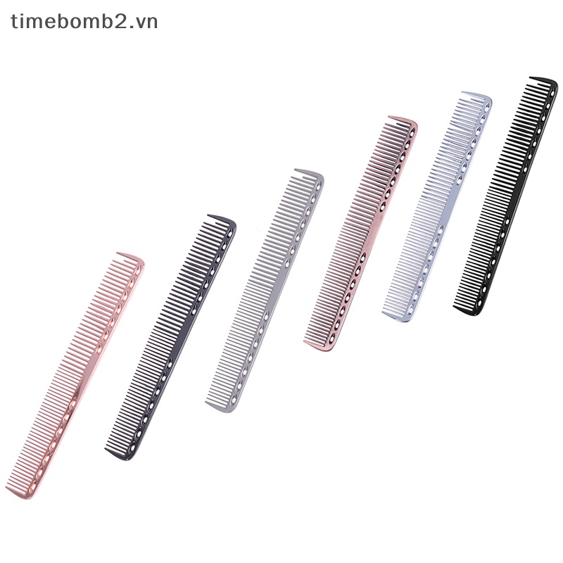 Lược Chải Tóc Bằng Kim Loại Nhôm Chống Tĩnh Điện Chuyên Dụng Cho Salon