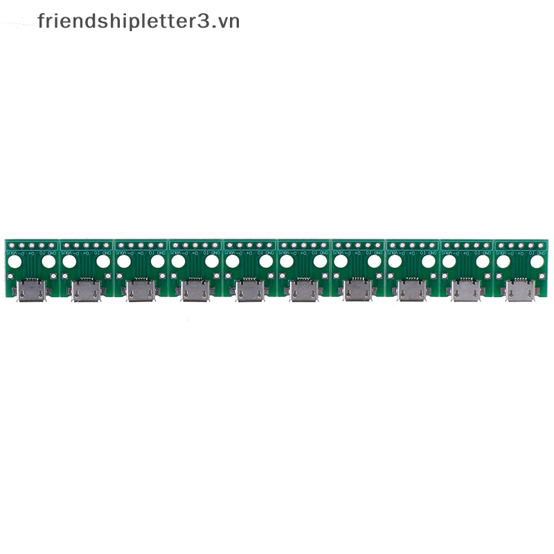 Set 10 Bảng Mạch Chuyển Đổi MICRO USB Sang DIP 5Pin Female Tiện Dụng