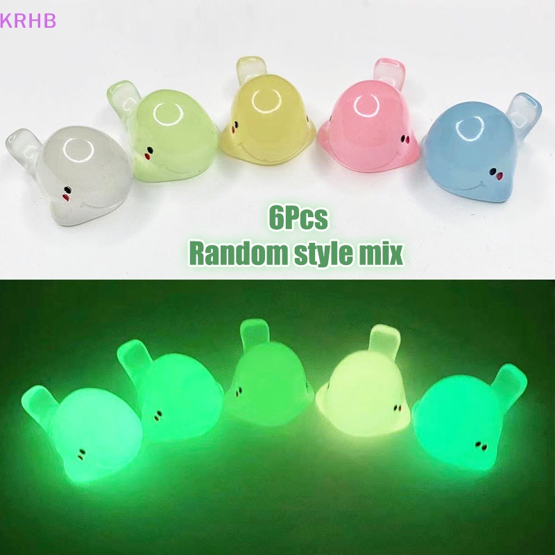 Set 6 Đồ trang trí Cá Heo Bằng Nhựa Phát Quang Dùng Trang Trí Độc Đáo Mới