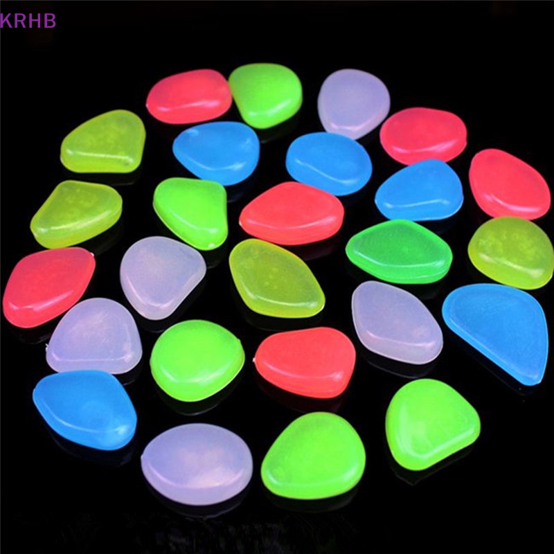 Túi 10 Viên Đá Dạ Quang Trang Trí Bể Cá Mới