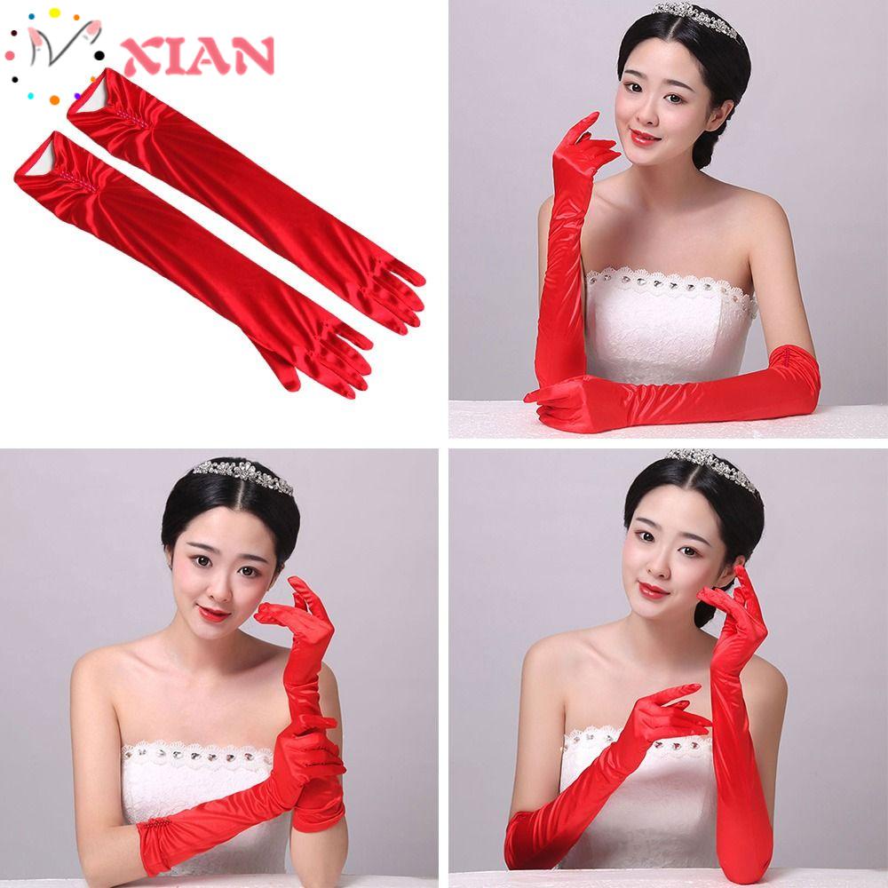 Găng Tay Satin Dùng Để Buổi Tiệc / Hóa Trang