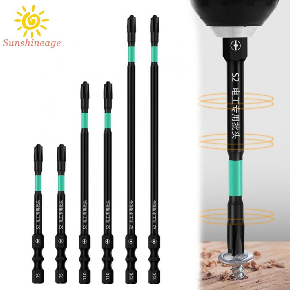 Bộ 6 Mũi Tuốc Nơ Vít Từ Tính Và Chống Gỉ Chuyên Dụng Cho Thợ Điện