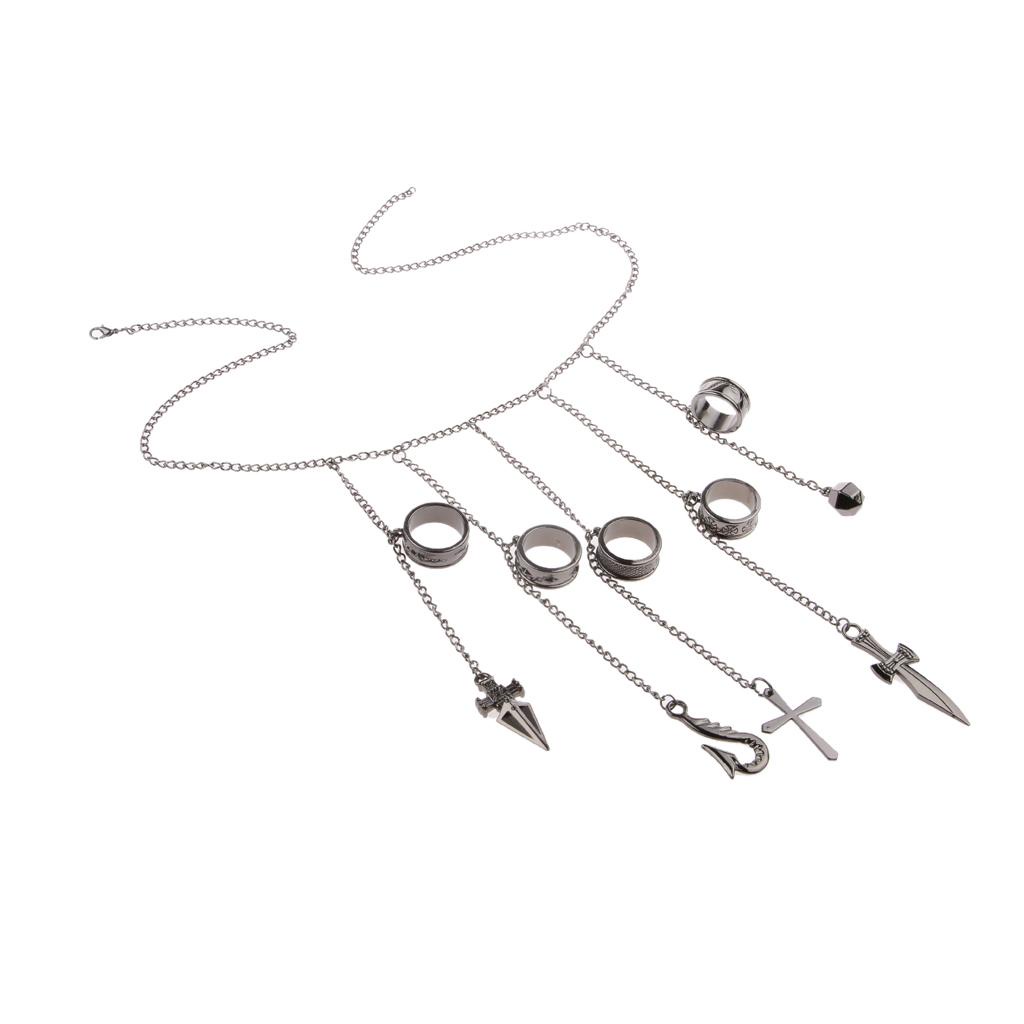 Kurapika 5 w / Vòng tay dây chuyền quyến rũ Đạo cụ Cosplay