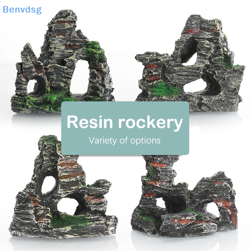 Benvdsg > Hòn Non Bộ Hang Động Nhân Tạo Bằng Nhựa Resin Thủ Công Trang Trí Bể Cá / Phòng Khách