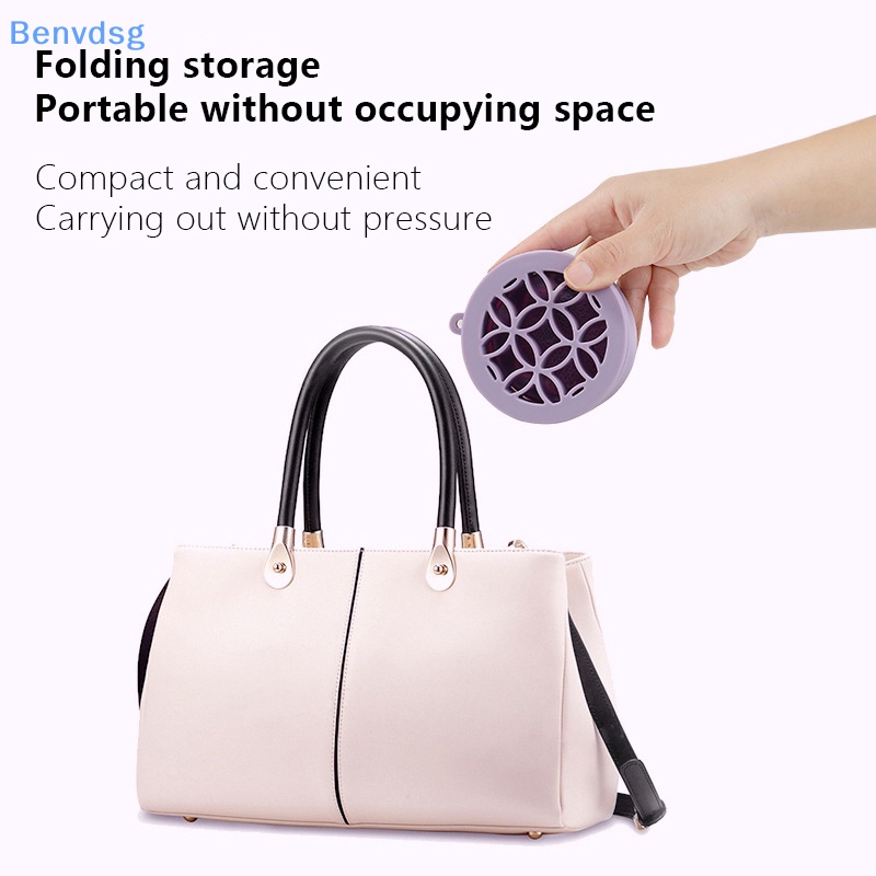 Giá Silicone Phơi Khô Cọ Trang Điểm Có Thể Gấp Gọn Tiện Dụng