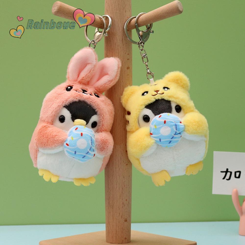 Móc Khóa Hình Chim Cánh Cụt Nhồi Bông Đáng Yêu