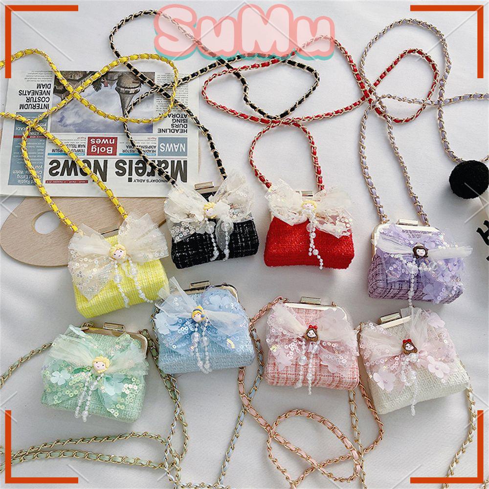 Túi Đeo Vai Đính Nơ Thời Trang Cho Bé