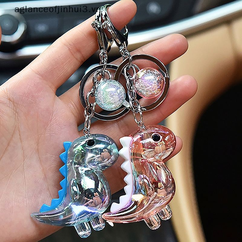 Móc Khóa Hình Khủng Long Hoạt Hình Bằng Acrylic Chất Lượng Cao