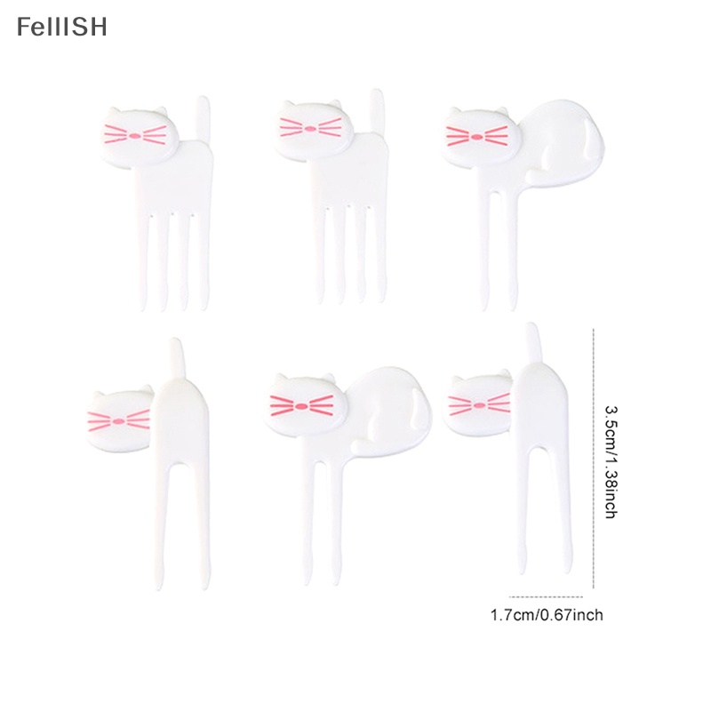 Set 6 Nĩa Ăn Trái Cây Hình Động Vật Mini Dùng Trang Trí 439br