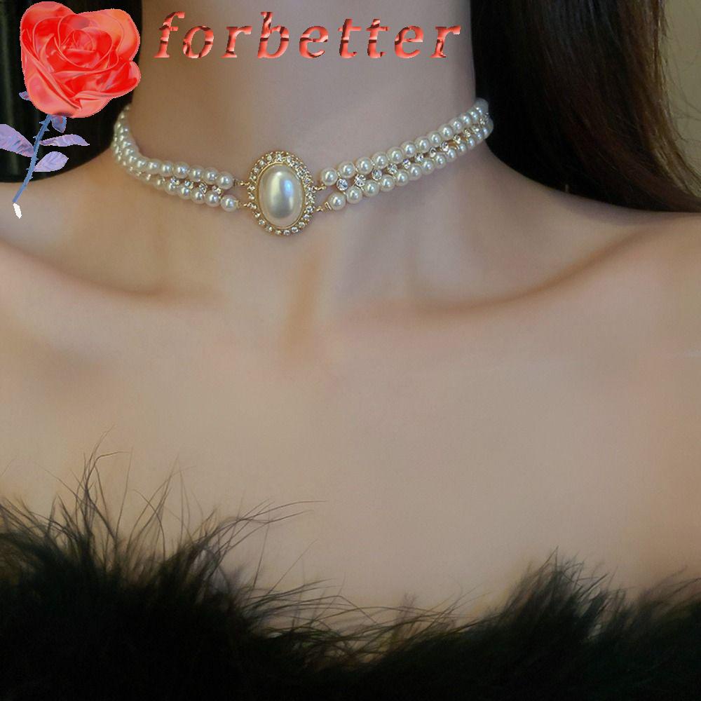 Bộ Vòng Cổ Choker Thời Trang Hàn Quốc Cá Tính|Bông Tai Ngọc Trai Giả Thời Trang Nữ Tính
