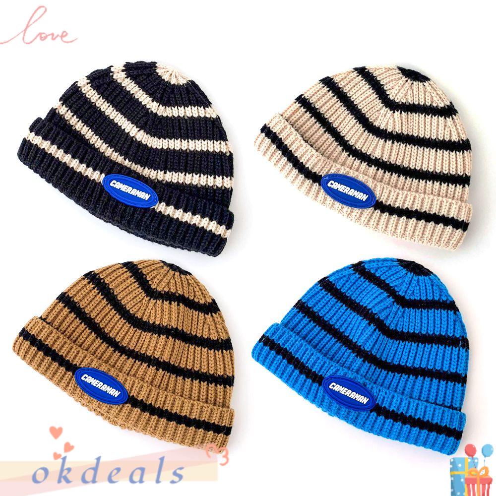 Mũ Beanie Đan Len 4 Màu Dễ Thương Cho Bé Trai