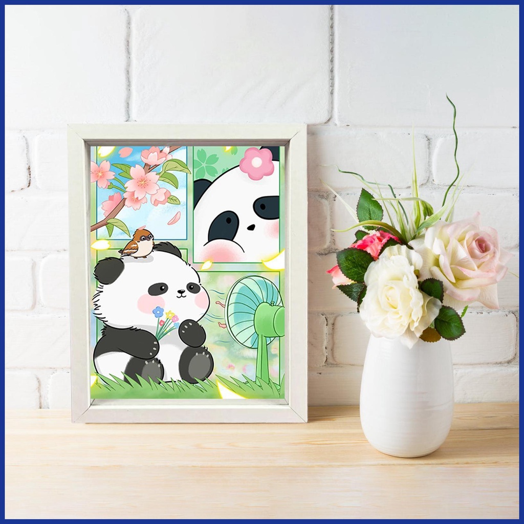 Bộ Xếp Hình 3D Hình Gấu Trúc Cho Bé