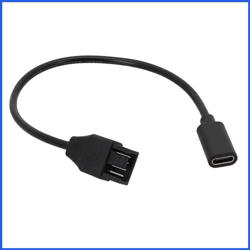 Cáp Chuyển Đổi Utake 20cm Type C Sang 3Pin 4Pin Chuyên Dụng Cho Quạt Tản Nhiệt Máy Tính