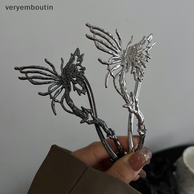 Kẹp Tóc Hình Bướm Bằng Hợp Kim Thanh Lịch Dành Cho Nữ