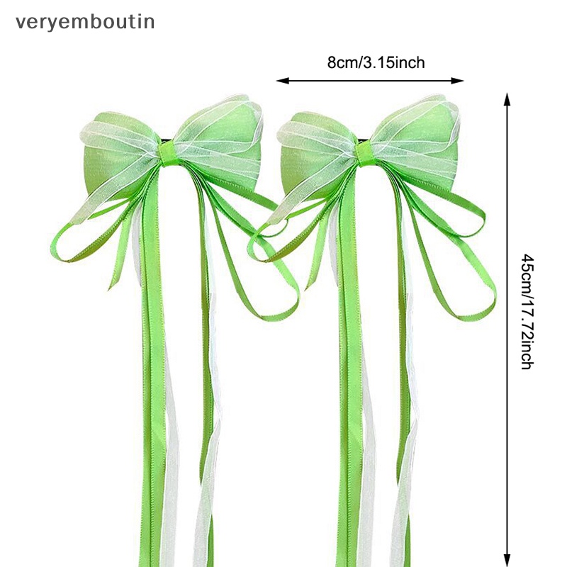 Set 2 Kẹp Tóc Nơ Phong Cách Trung Hoa Cổ Điển Cho Bé Gái