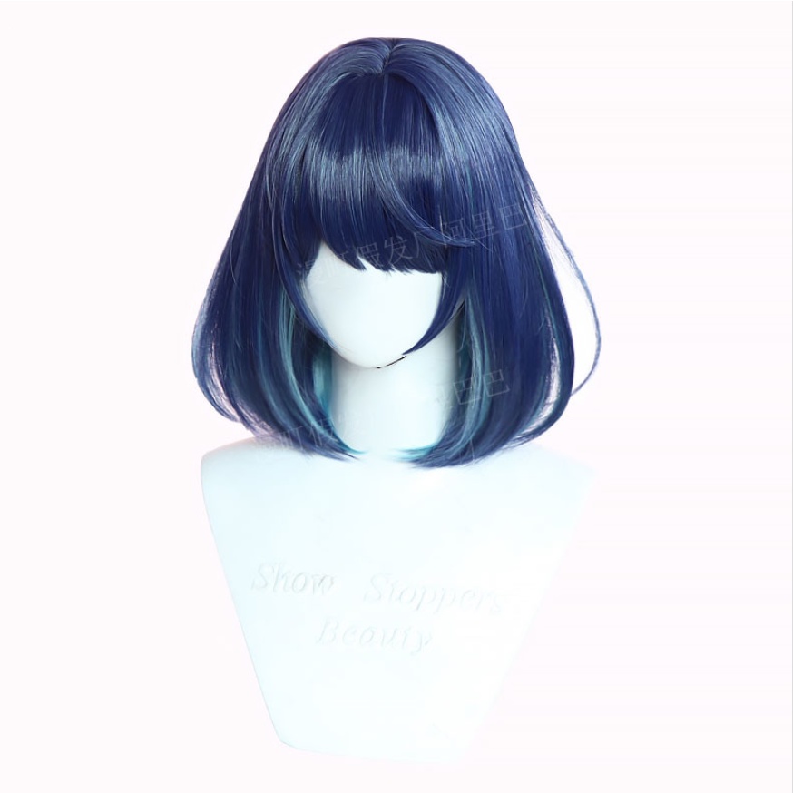 Tóc Giả YYDS Kurokawa Akane Hóa Trang Nhân Vật Oshi no Ko Màu Tím Xanh Dương Gradient Chịu Nhiệt