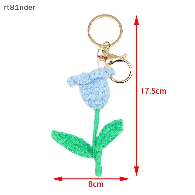 Rt Móc Khóa Đan Len Hình Hoa Tulip Độc Đáo Thời Trang Cho Nữ