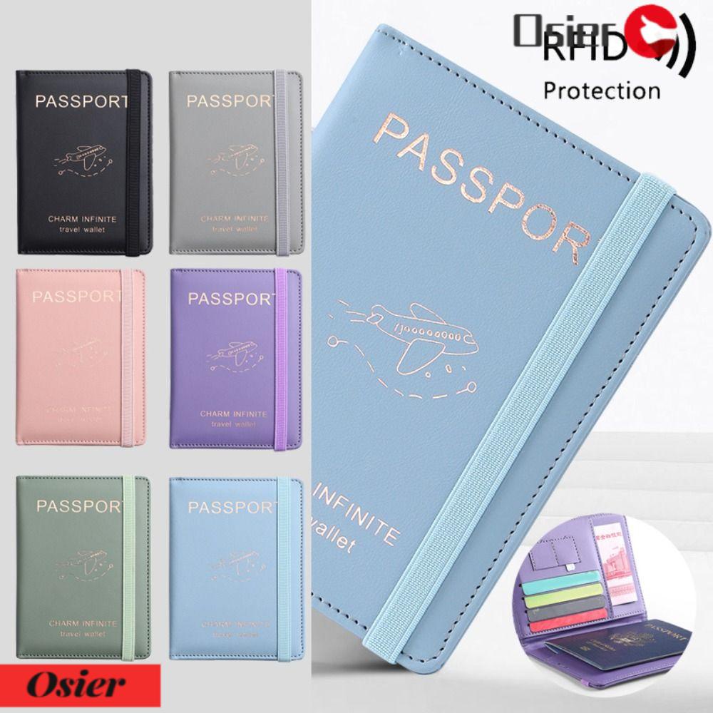 Ví Da PU Siêu Mỏng Đựng Hộ Chiếu Đa Năng OSIER1 RFID Giá Đỡ