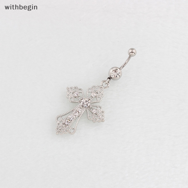 Khuyên Rốn Bằng Thép Không Gỉ Đính Đá Pha Lê Sáng Tạo Quyến Rũ Cho Nữ