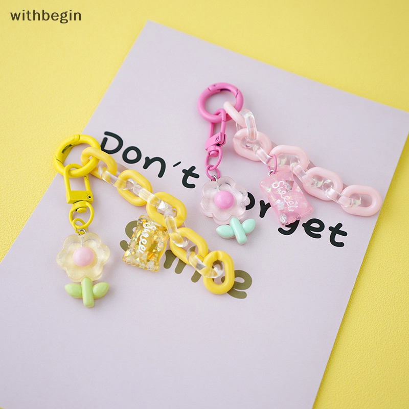 Móc Khóa Hình Hoa Tulip Nhỏ Xinh Bằng Resin Thời Trang Sáng Tạo Dành Cho Bạn Nữ n