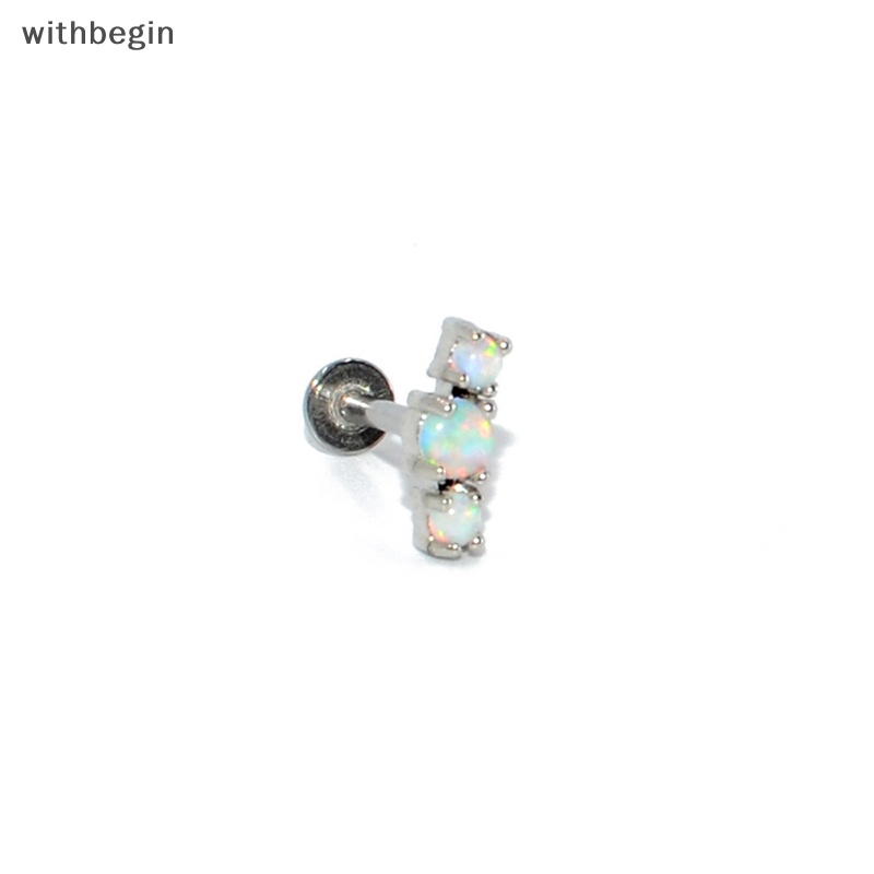 1 Khuyên Tai Dạng Xoắn Ốc Đính Đá Opal Cho Nữ