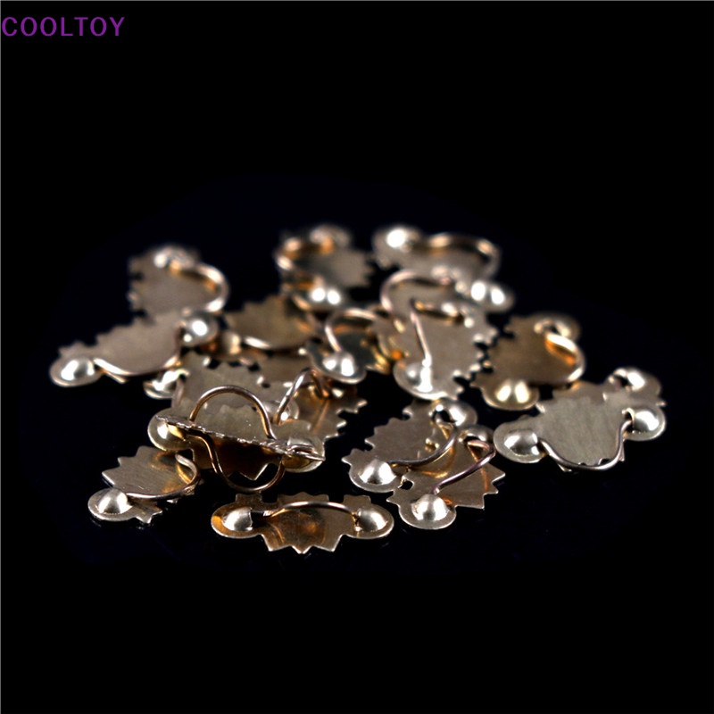 Set 20 Tay Nắm Cửa Tủ Bằng Đồng Thau Mạ Vàng Tỉ Lệ 1: 12 Trang Trí Nhà Búp Bê