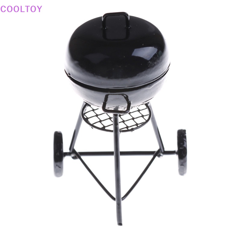 Vỉ Nướng BBQ Màu Đen Trang Trí Nhà Búp Bê Tỉ Lệ 1: 12