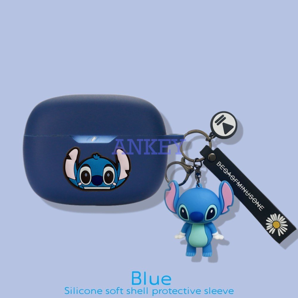 Anker Soundcore Life Dot 3i / Note 3i / P2i P3i A20i A3i Vỏ Bảo Vệ Hộp Sạc Tai Nghe Bằng Silicon Họa Tiết Hoạt Hình Quái Vật Kèm Móc Tre