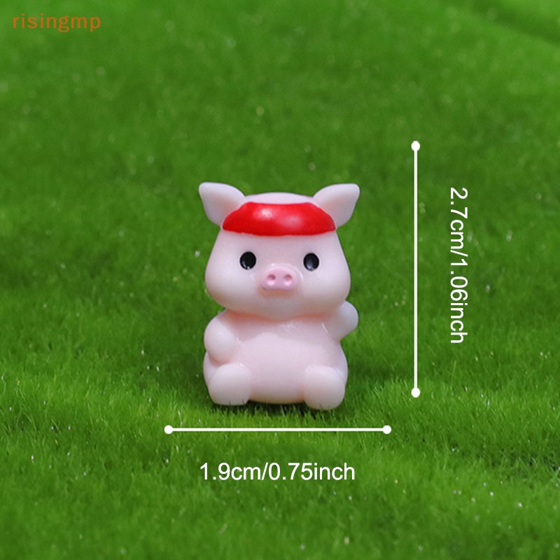Mô Hình Chú Heo Bằng Resin Trang Trí Tiểu Cảnh Diy