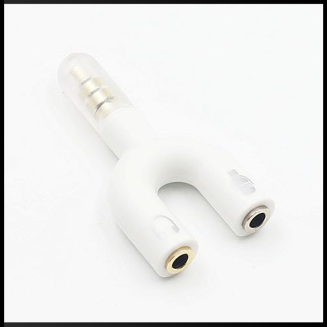 Đầu Chia Âm Thanh Hình Chữ U Giắc Cắm 3.5mm Chuyên Dụng Cho Micro Và Tai Nghe