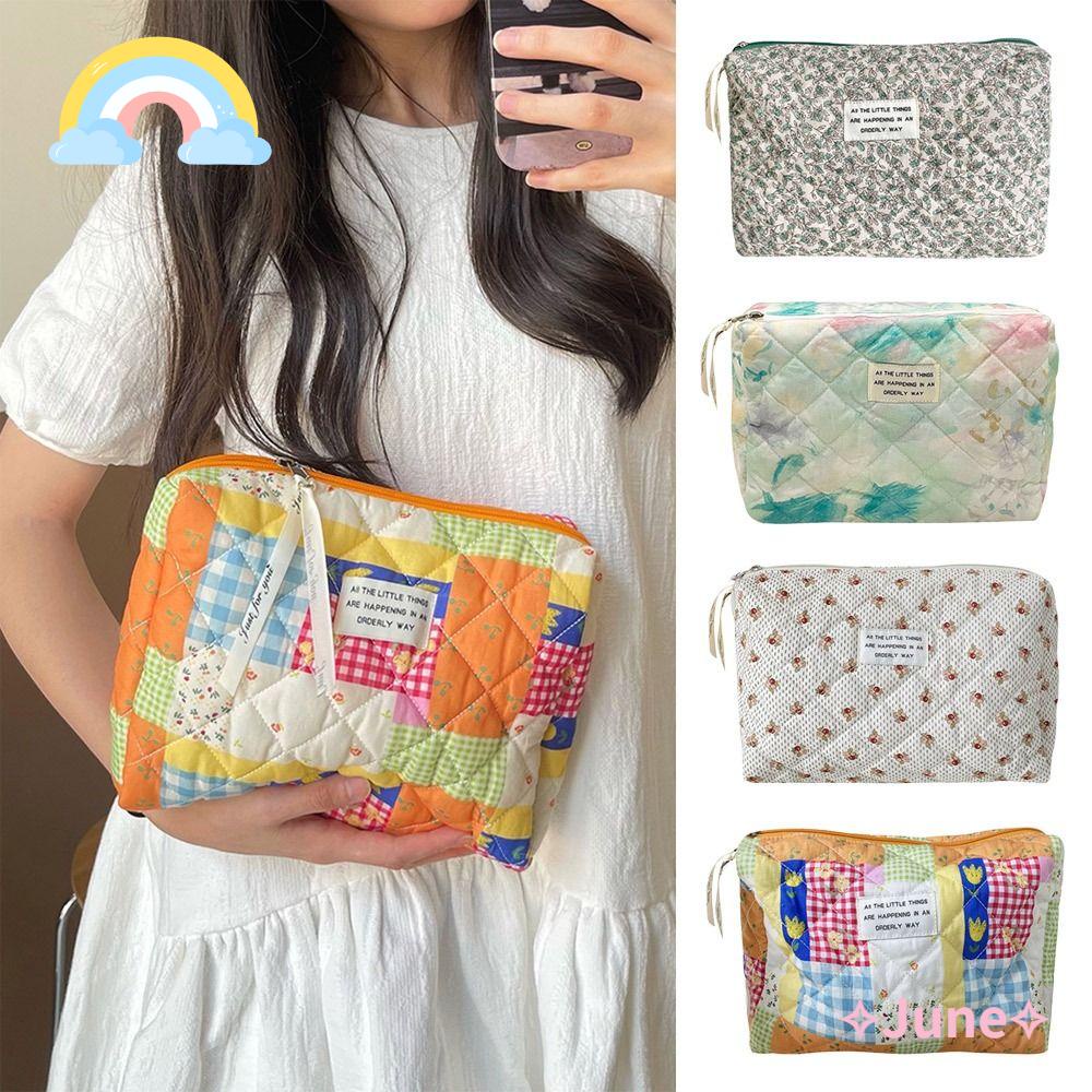 Túi Đựng Đồ Trang Điểm Chất Liệu Cotton Tiện Dụng Dành Cho Nữ