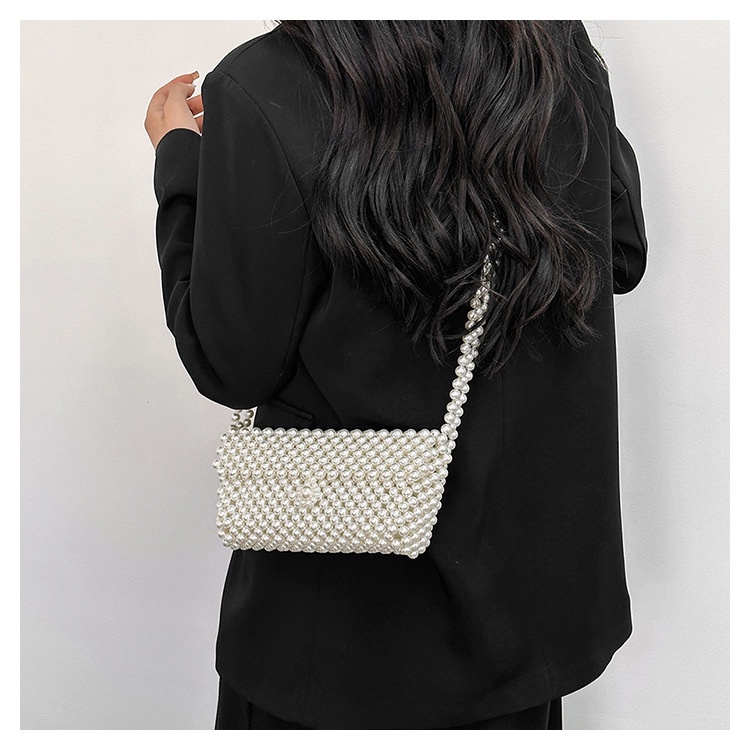 Túi Đeo Vai Mùa Hè 2023 Kết Cấu Hạt Ngọc Trai Phong Cách Phương Tây Kiểu Mới Cho Nữ