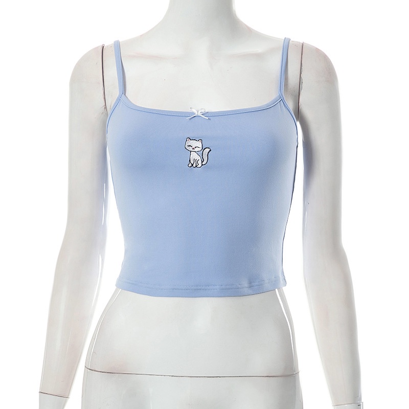 Áo Tank Top Cột Nơ In Họa Tiết Thời Trang 2023 Quyến Rũ Cho Nữ