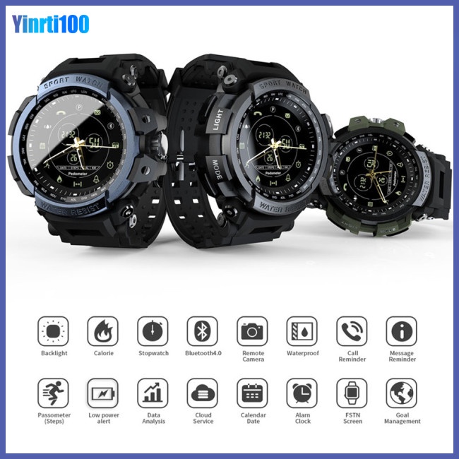 Đồng Hồ Thông Minh Yinrti MK28 Chống Nước Theo Dõi Sức Khỏe 12 Tháng Kết Nối Bluetooth