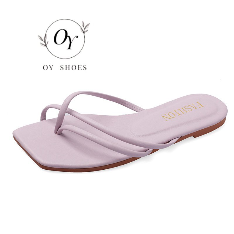 Dép Sandal Đế Bằng Mũi Vuông Phong Cách Hàn Quốc Thời Trang Mùa Hè 2023 Cho Nữ