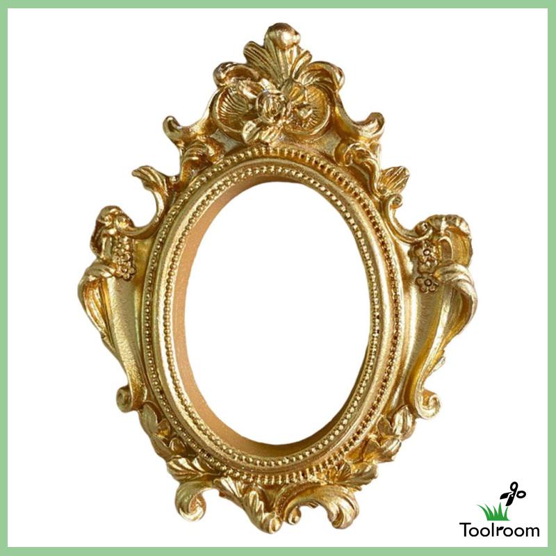 Khuôn Làm Đạo Cụ Trang Trí Hình Oval Mini Bằng Nhựa Resin Kiểu Vintage