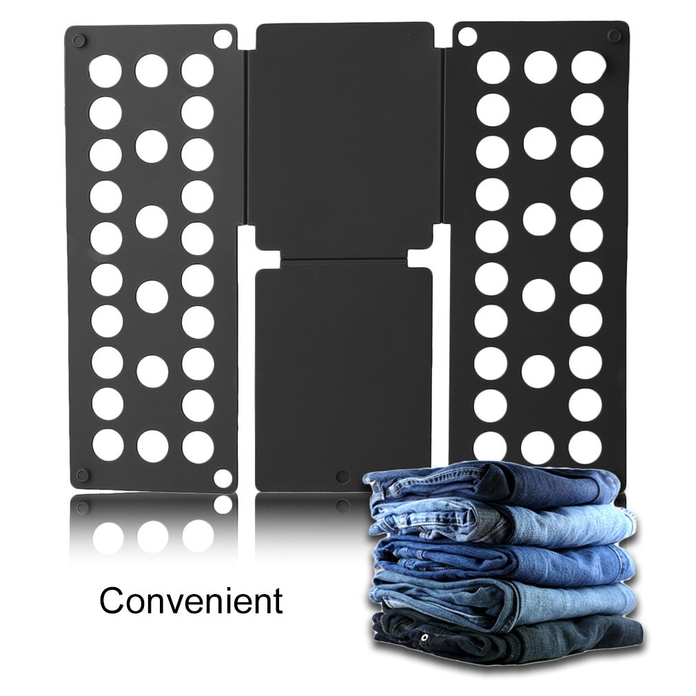 =Christmas=Home Convenient Clothes Folder Organizer Plastic Quick Shirt Folding Board