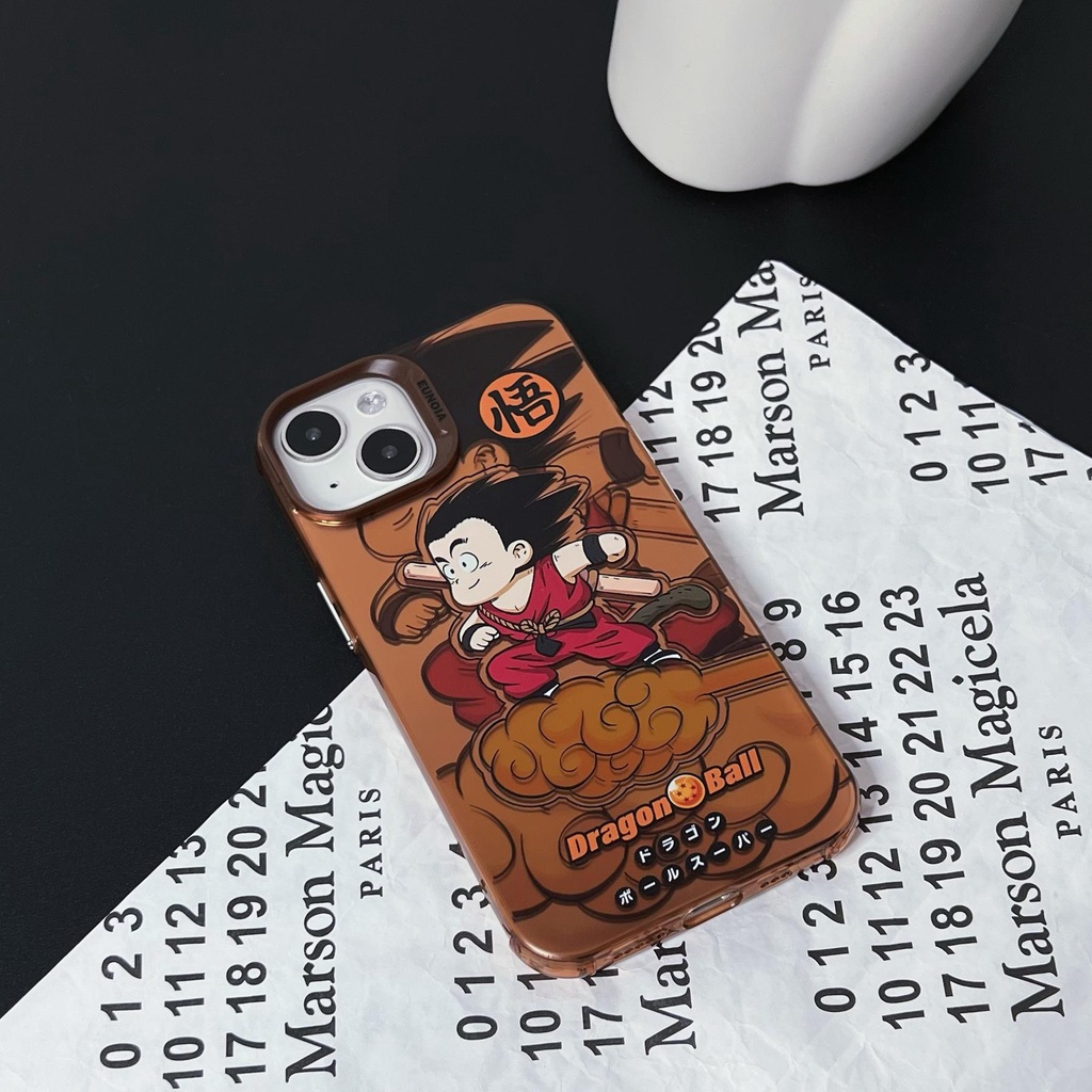 Ốp Điện Thoại TPU Mềm Nhám Trong Suốt Họa Tiết Hoạt Hình Dragon Ball Cho iPhone 14 13 12 11Pro Max