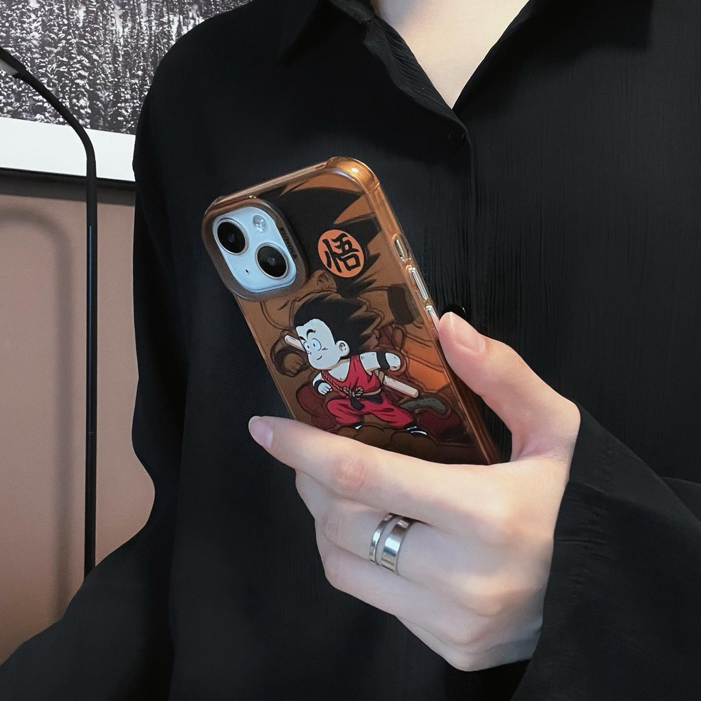 Ốp Điện Thoại TPU Mềm Nhám Trong Suốt Họa Tiết Hoạt Hình Dragon Ball Cho iPhone 14 13 12 11Pro Max
