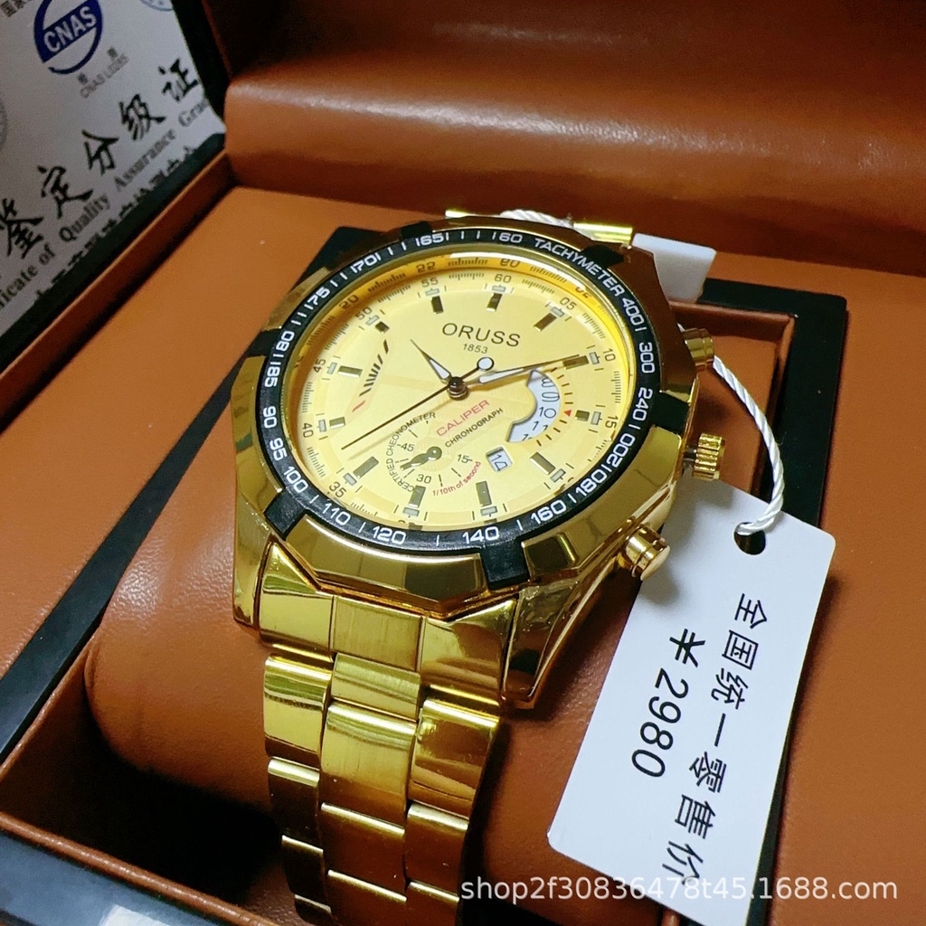 Đồng Hồ Đeo Tay Bằng Thép Chống Nước Phát Quang Cho Nam