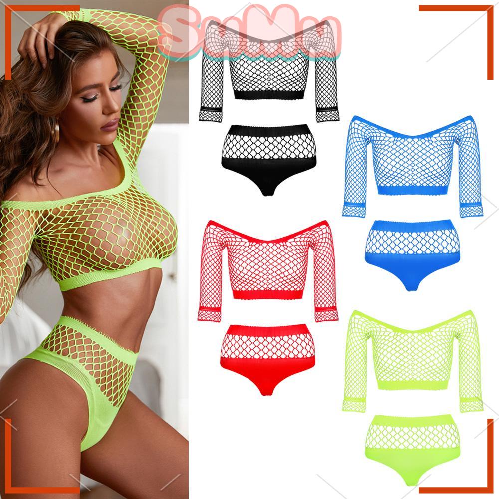 Set Áo Ngực &amp; Quần Lót Nữ G-String Thêu Ren Gợi Cảm