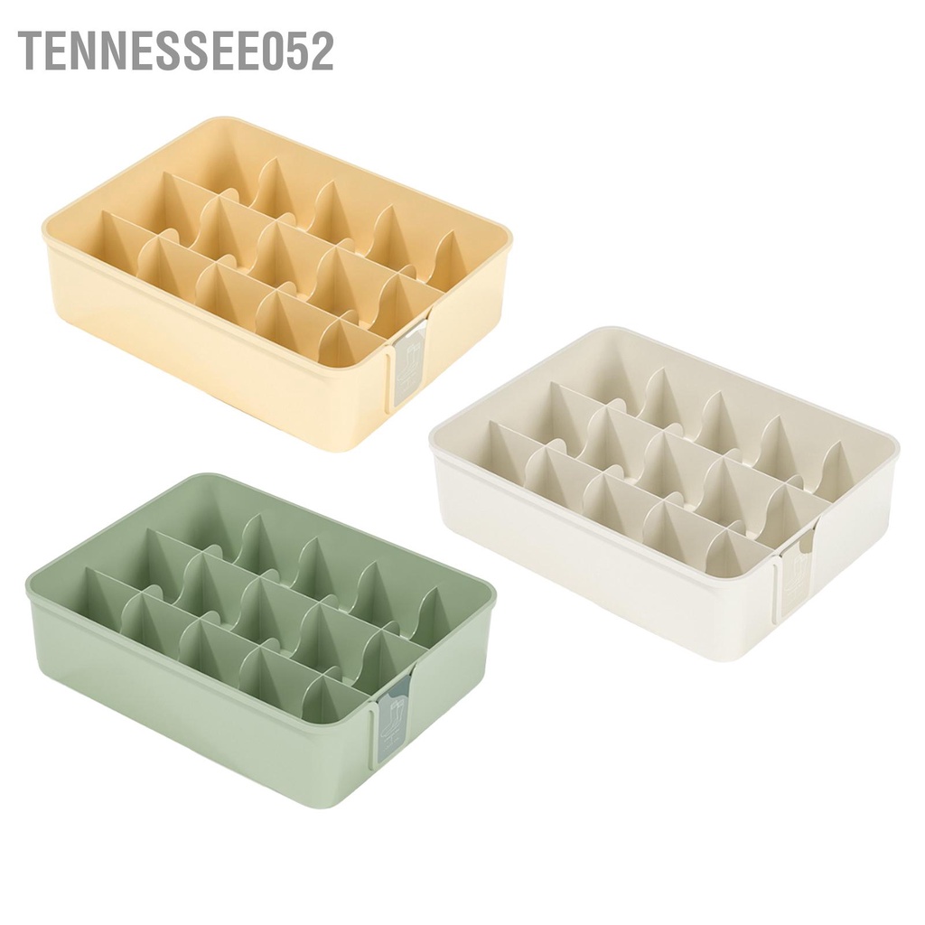 Tennessee052 Sock Đồ Lót Người Tổ Chức Bộ Chia Nhựa 15 Ô Ngăn Kéo Tủ Quần Áo Hộp Bảo Quản Cho Trang Trí Dây Buộc